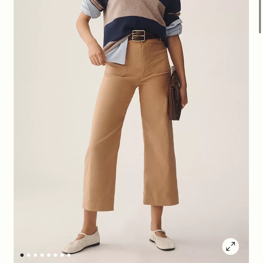 Anthropologie Maeve Collette Cropped Wideleg